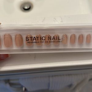 Static nails press ons. Double French round
